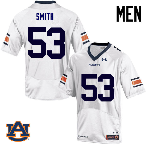 Men Auburn Tigers #53 Clarke Smith College Football Jerseys Sale-White